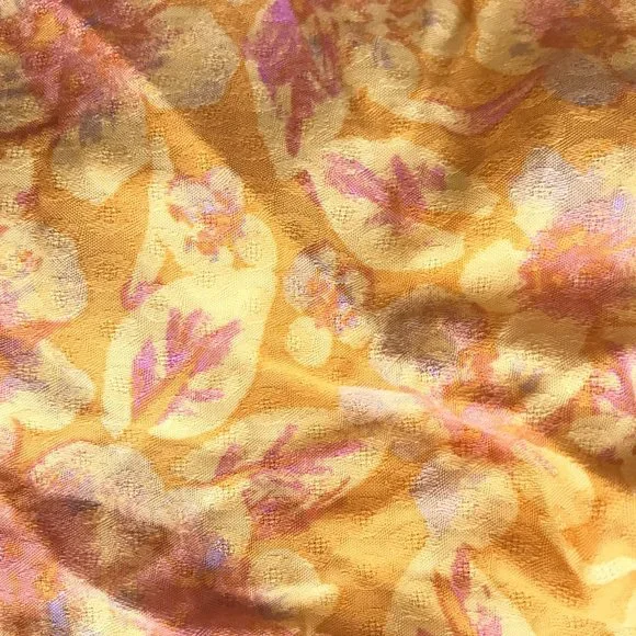 Free People Yellow Floral Mini Dress - Picture 7 of 9